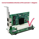 Scheda PCIe X1 a 2 slot PCI ASM1083 plug and play