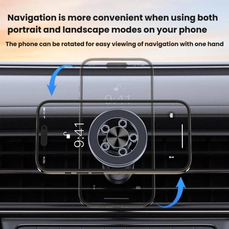 Supporto magnetico auto per telefono con rotazione 360°