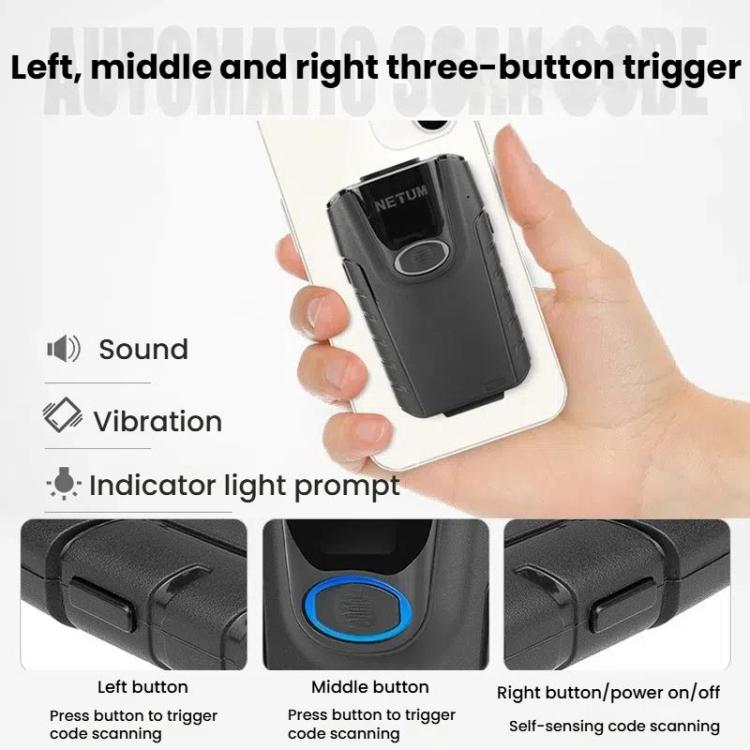 Scanner barcode Bluetooth E800 con clip per smartphone - immagine 5
