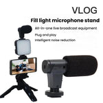 Kit streaming AY-49 con luce LED, treppiede e microfono per smartphone - immagine 3