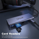 QGeeM Docking Station USB-C 9 in 1 con VGA e 2 HDMI