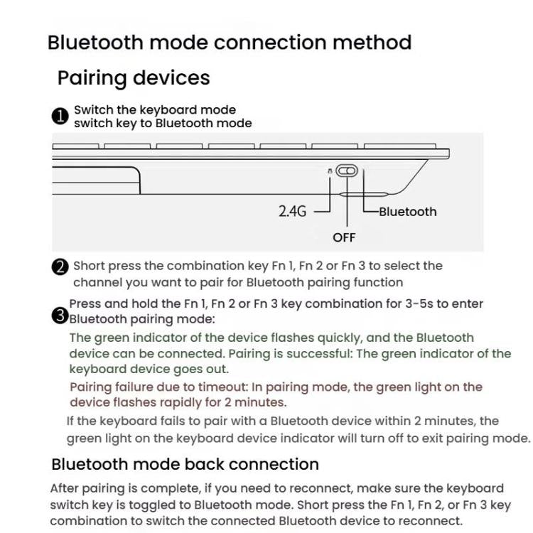 Tastiera wireless Bluetooth Rapoo E9000G 78 tasti