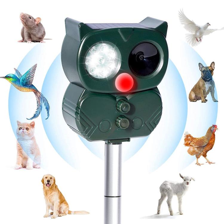 Repellente per animali a energia solare con ultrasuoni