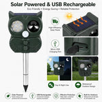 Repellente per animali a energia solare con ultrasuoni