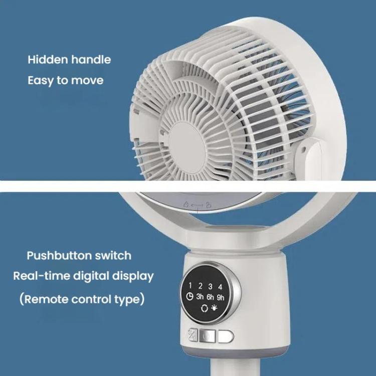 Ventilatore per la circolazione dell'aria, turbo, con convezione, ventilatore a piantana, telecomando, timer, ventilatore da pavimento, USB Plug, Rechargeable