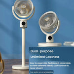 Ventilatore per la circolazione dell'aria, turbo, con convezione, ventilatore a piantana, telecomando, timer, ventilatore da pavimento, USB Plug, Rechargeable