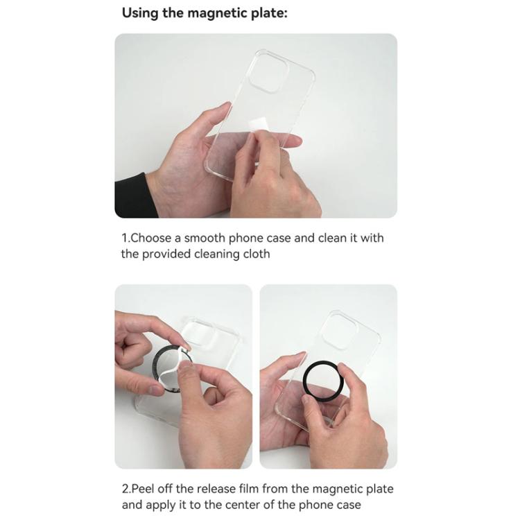 Supporto magnetico per cellulare TELESIN con adattatore a due griffe compatibile con tracolla, clip per zaino e supporto da collo., Phone Magnetic Stand