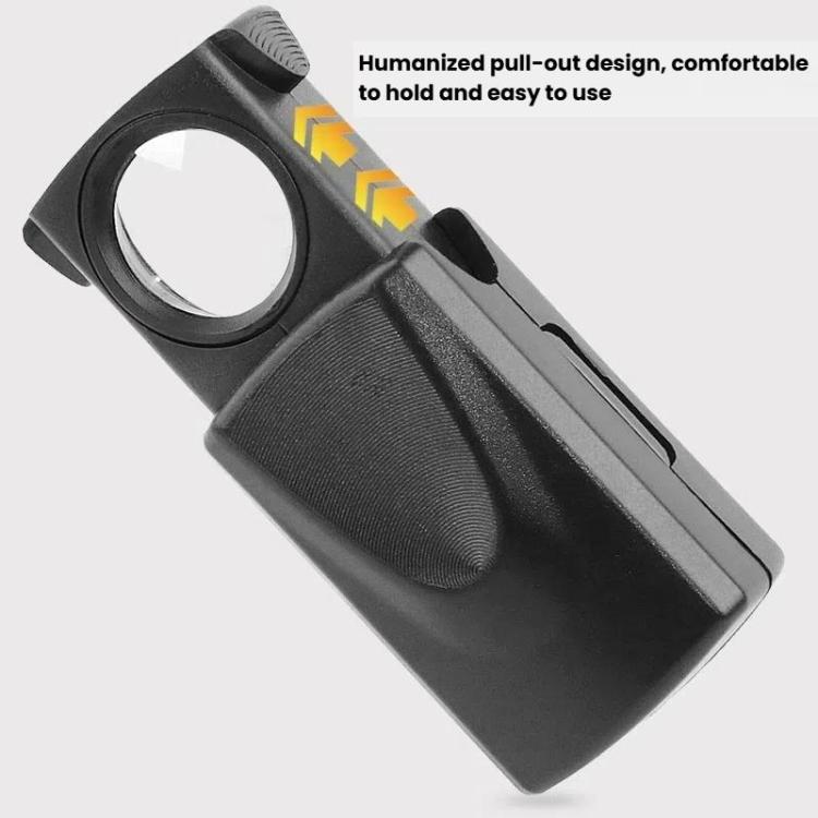 Specchio portagioie 30X con lente d'ingrandimento telescopica a cassetto e illuminazione a LED., 30X Telescopic With LED