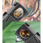 Specchio portagioie 30X con lente d'ingrandimento telescopica a cassetto e illuminazione a LED., 30X Telescopic With LED