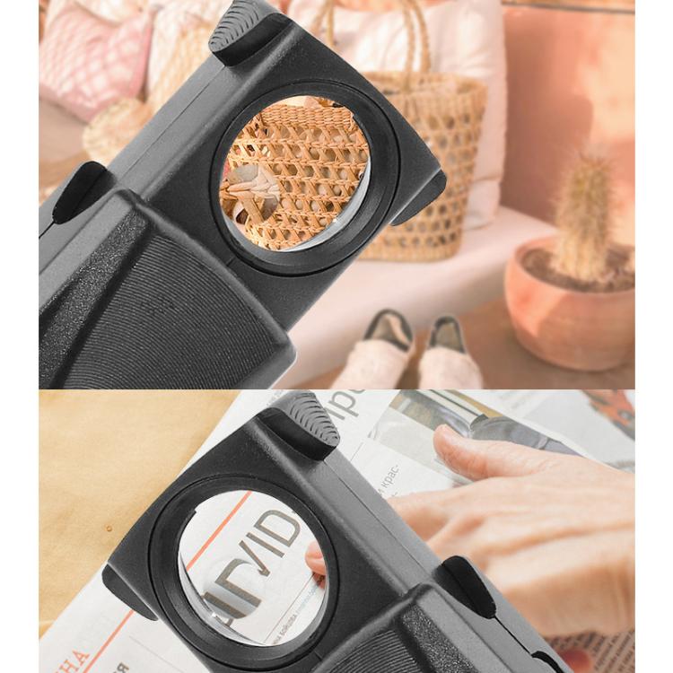 Specchio portagioie 30X con lente d'ingrandimento telescopica a cassetto e illuminazione a LED., 30X Telescopic With LED