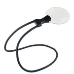 Lente d'ingrandimento da tavolo multifunzione 5/10X HD per intaglio e riparazione di gioielli, ideale per banco da lavoro., 5/10X Hanging (Black)