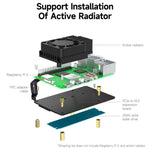 Scheda espansione PCIe a M.2 per Raspberry Pi 5 con SSD 256GB