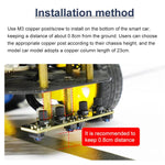 Modulo sensore di tracciamento a infrarossi a 4 canali Yahboom per robot intelligenti per auto, Module, Module+ 6Pin Cable, With 6Pin Cable+16mm Copper Column, With 6Pin Cable+23mm Copper Column, Module+DuPont Cable, With DuPont Cable+16mm Copper Colum...