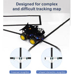 Modulo sensore di tracciamento a infrarossi a 4 canali Yahboom per robot intelligenti per auto, Module, Module+ 6Pin Cable, With 6Pin Cable+16mm Copper Column, With 6Pin Cable+23mm Copper Column, Module+DuPont Cable, With DuPont Cable+16mm Copper Colum...