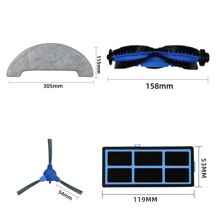 Ricambio robot aspirapolvere Proscenic 850T kit completo