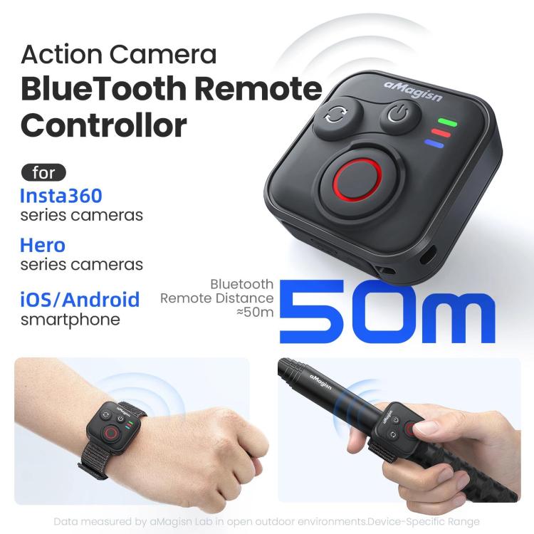 Telecomando wireless Bluetooth per Insta360 e GoPro