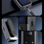 Adattatore AUX Bluetooth 5.4 2 in 1 con trasmettitore e ricevitore, slot scheda