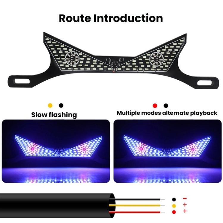 Luce targa moto universale LED 12V impermeabile