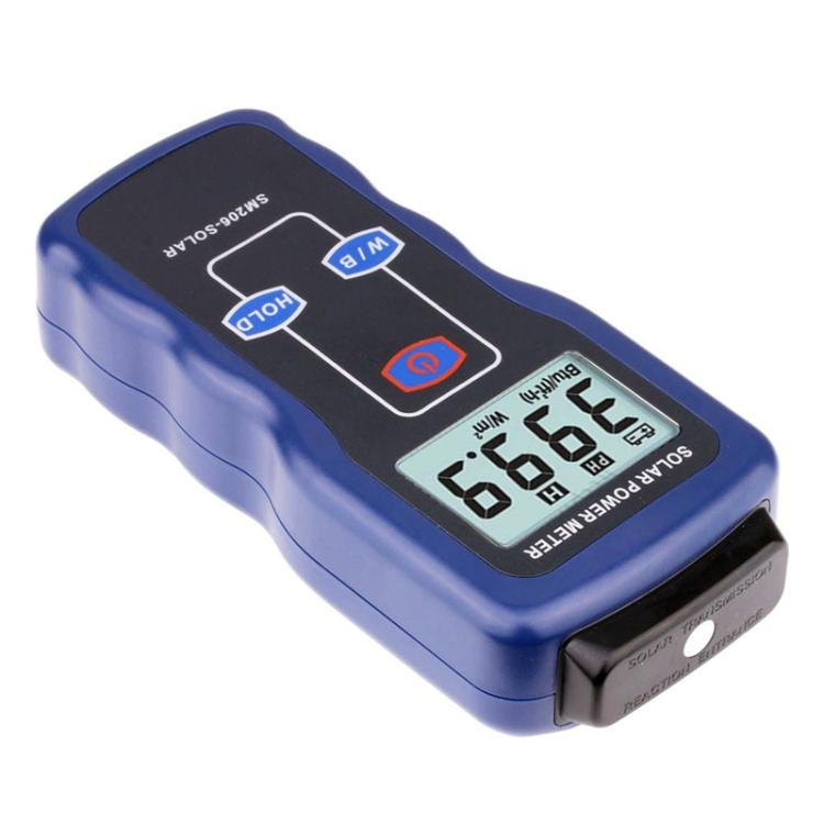 Misuratore di radiazioni solari con display LCD
