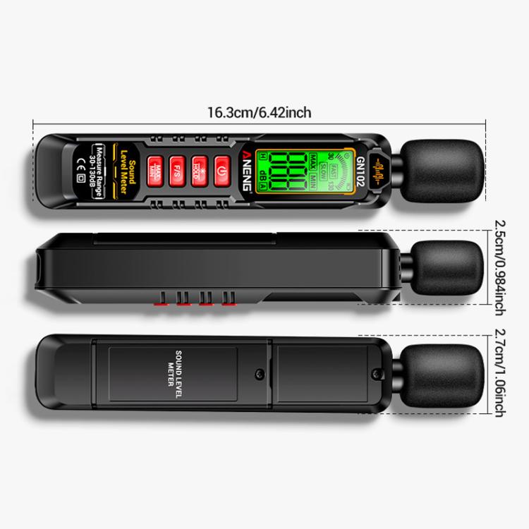ANENG Misuratore di Decibel Livello Sonoro 30-130 dB