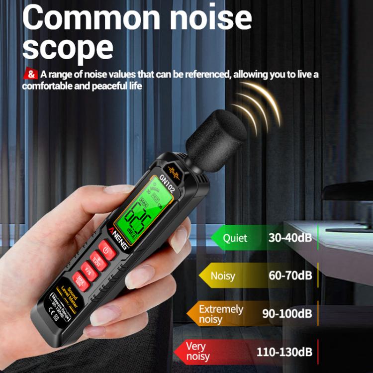 ANENG Misuratore di Decibel Livello Sonoro 30-130 dB