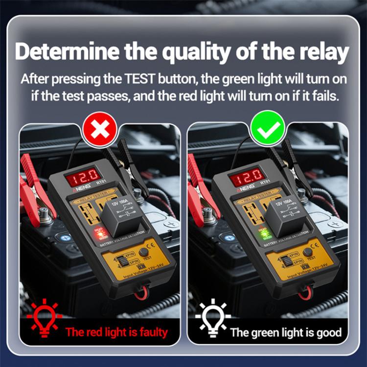 Tester digitale a 4 pin per relè batteria auto 12V/24V