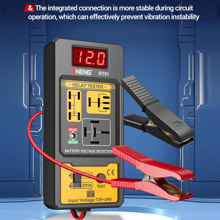 Tester digitale a 4 pin per relè batteria auto 12V/24V