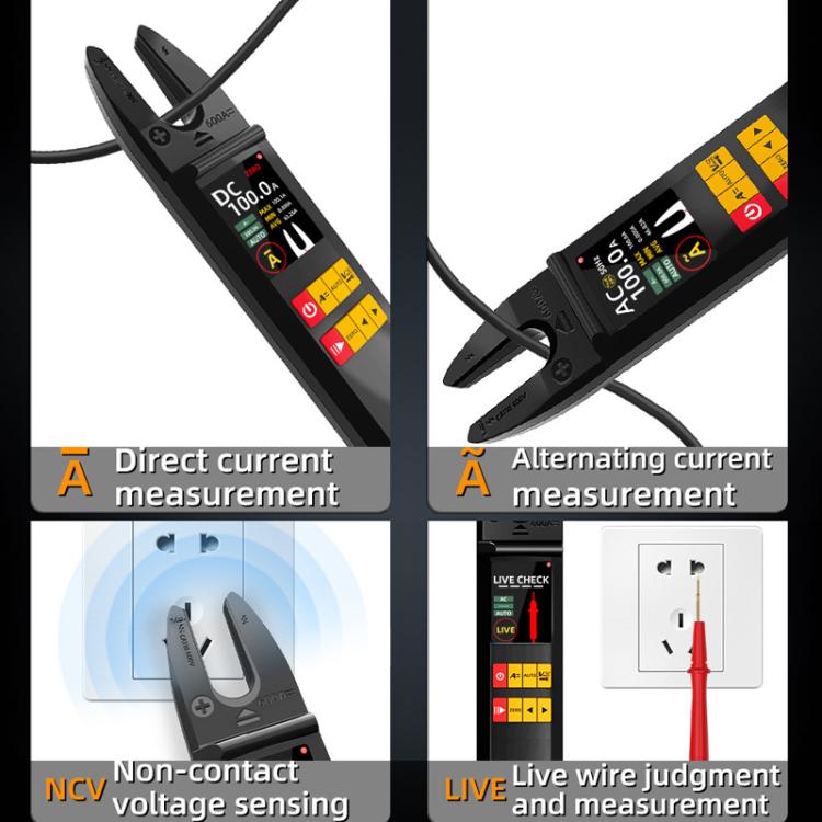 Pinza amperometrica intelligente ad alta precisione da 600 A, multimetro di tipo U, U5