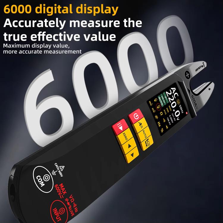 Pinza amperometrica intelligente ad alta precisione da 600 A, multimetro di tipo U, U5