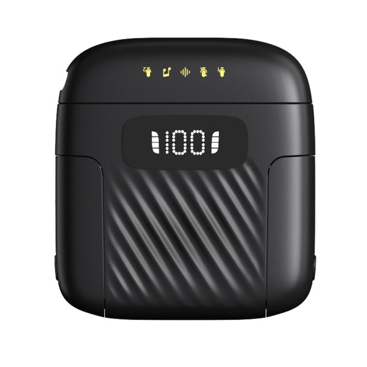 Microfono wireless a clip da colletto con cancellazione del rumore, da uno a due, con custodia di ricarica.