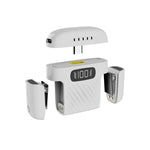 Microfono wireless a clip da colletto con cancellazione del rumore, da uno a due, con custodia di ricarica.