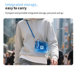 Microfono wireless a clip da colletto con cancellazione del rumore, da uno a due, con custodia di ricarica.