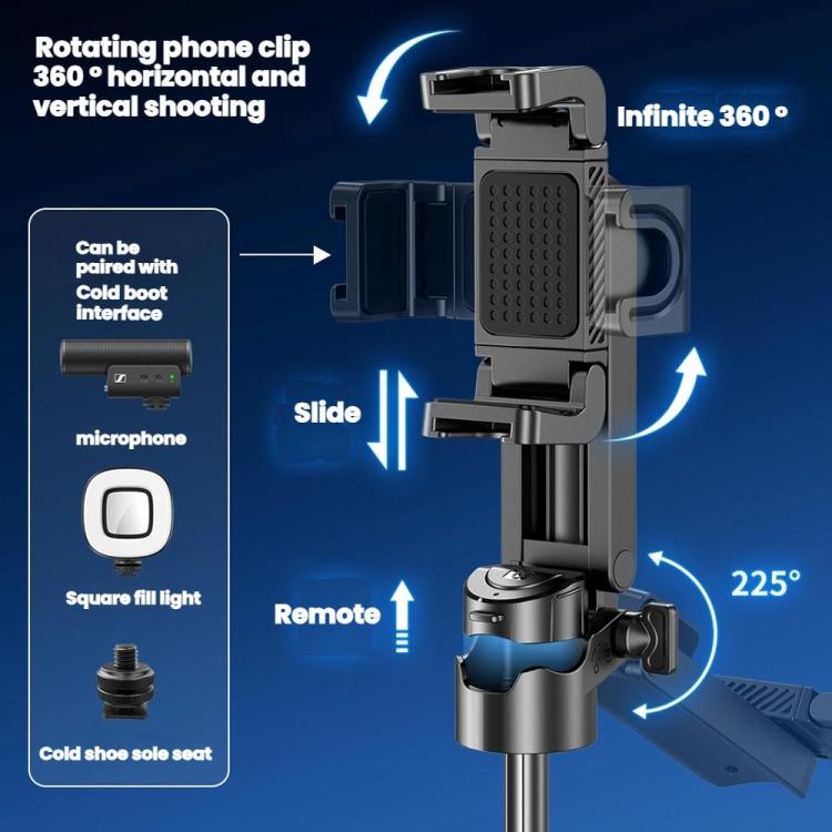 Asta selfie Bluetooth retrattile portatile per cellulari, P15-H1 Black, P15-H1 White, P15-H2 Black, P15-H2 White