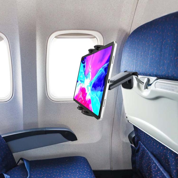 Supporto da viaggio multifunzionale per cellulare e tablet con clip girevole