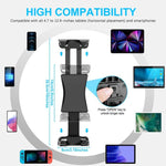 Supporto da viaggio multifunzionale per cellulare e tablet con clip girevole