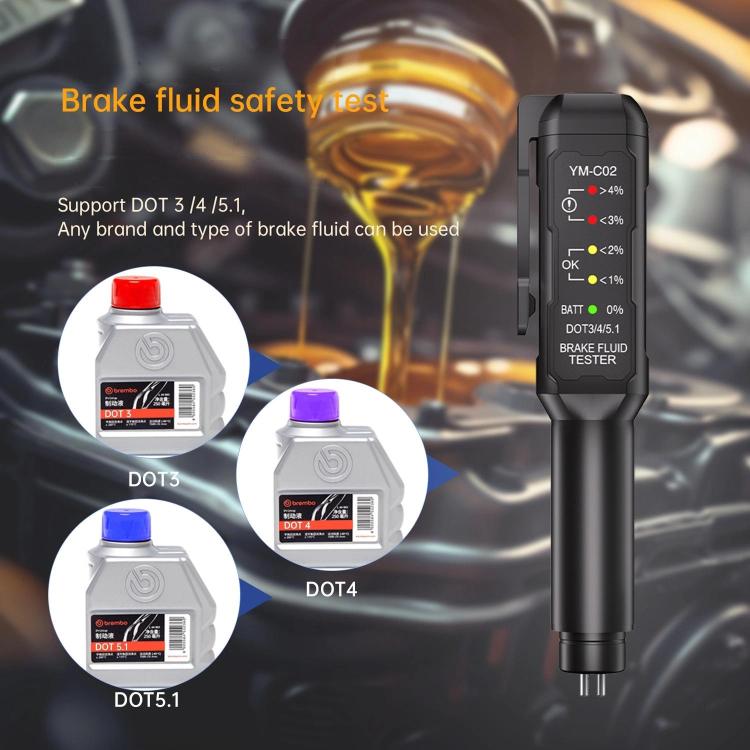 Tester umidità liquido freni auto YM-C02