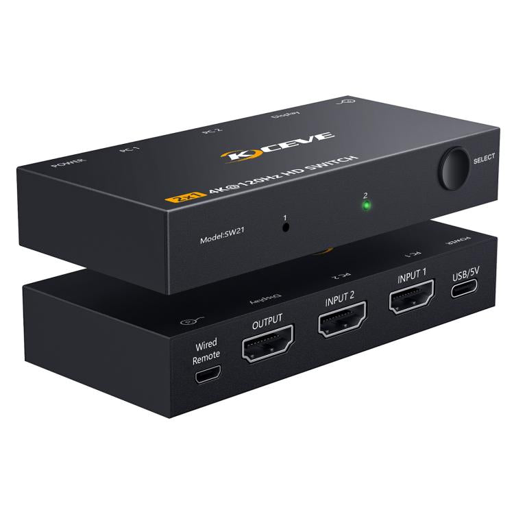 Switch HDMI 2 In 1 Out 8K 60Hz per TV e PC