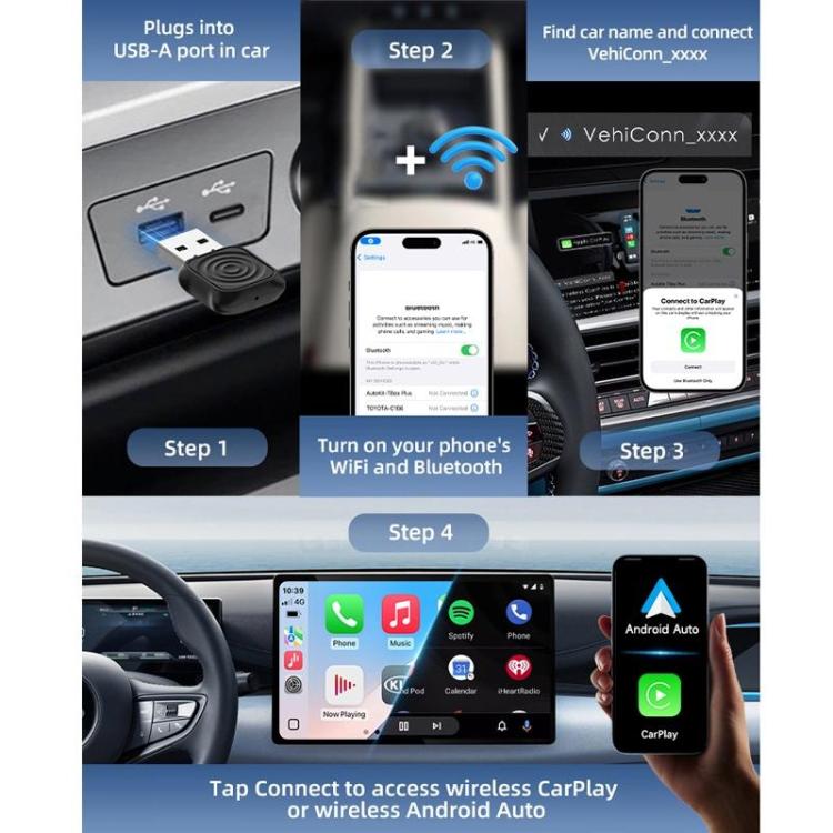 Carlinkit Box Wireless CarPlay Android Auto USB-A