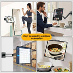 Supporto a parete girevole in lega di alluminio per telefoni e tablet 4-12,9