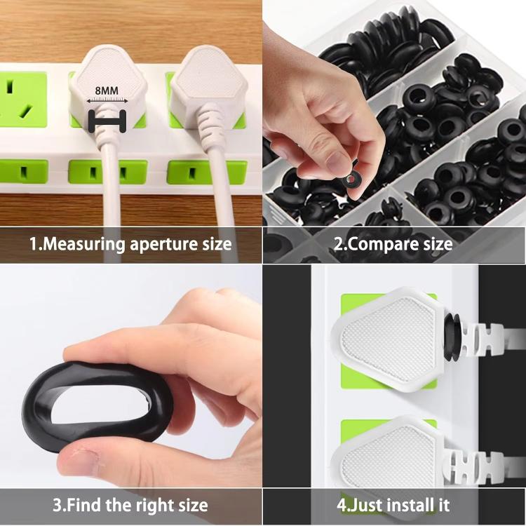 Set 260 guarnizioni O-ring in gomma nitrile per condotti