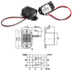 Cicalino piezoelettrico 3V-24V per repellenti topi e insetti