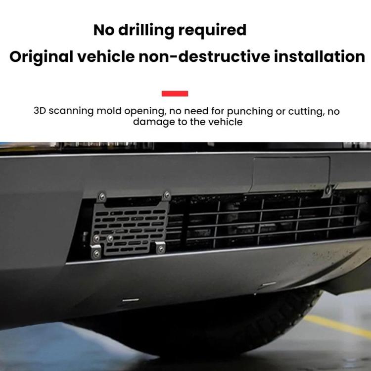 Cornice portatarga a sgancio rapido per Tesla Cybertruck