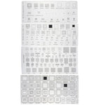 Kaisi 4 pezzi Stencil per pasta saldante Stencil universali per reballing BGA di telefoni cellulari 55 Rete in acciaio multiuso, A482+A467+A508