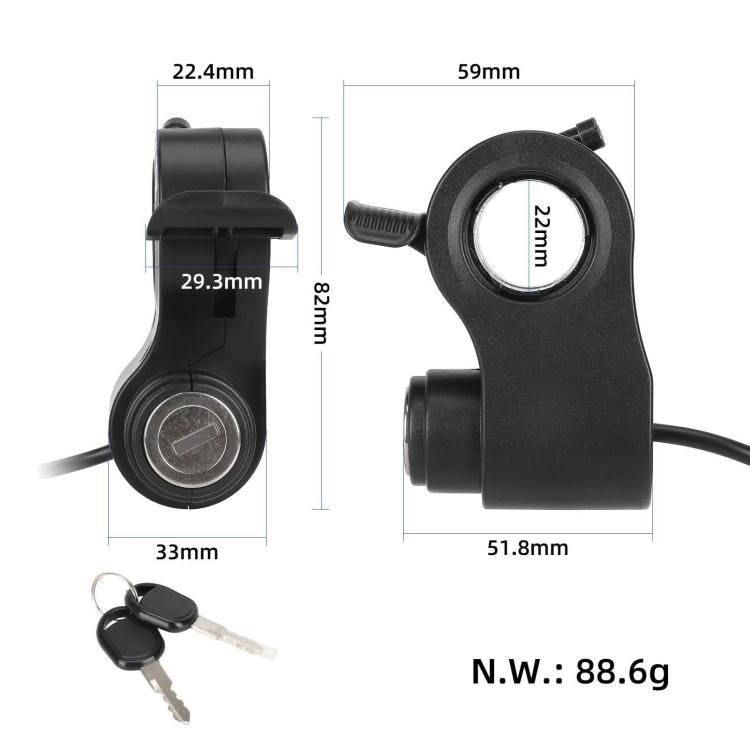 Interruttore accensione con blocco per scooter Kugoo G2 Pro