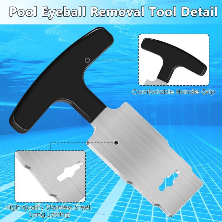 Strumento per rimozione tappo piscina Hayward nero
