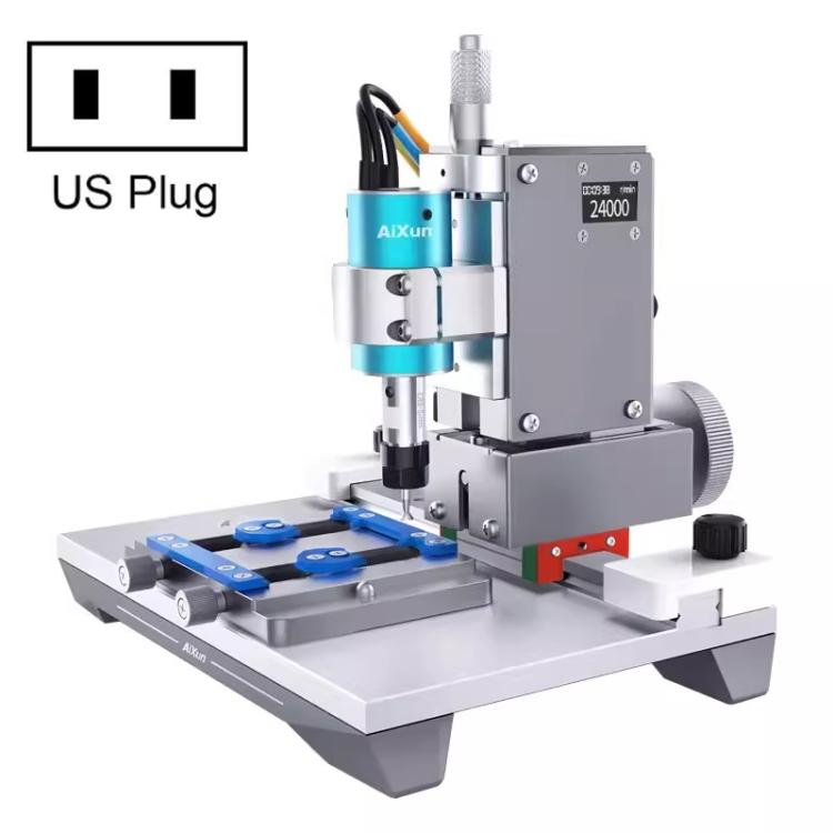 Lucidatrice per chip BGA intelligente di seconda generazione AiXun, macchina automatica per la riparazione di schede madri di telefoni e schermi, per la rimozione di IC., US Plug, EU Plug