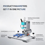 Lucidatrice per chip BGA intelligente di seconda generazione AiXun, macchina automatica per la riparazione di schede madri di telefoni e schermi, per la rimozione di IC., US Plug, EU Plug