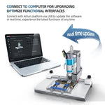 Lucidatrice per chip BGA intelligente di seconda generazione AiXun, macchina automatica per la riparazione di schede madri di telefoni e schermi, per la rimozione di IC., US Plug, EU Plug