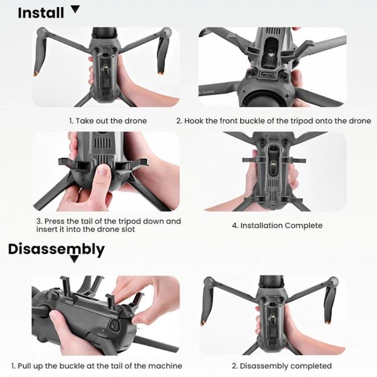 Carrello di atterraggio rialzato per DJI Mavic 4 Pro