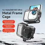 Gabbia metallica con copertura silicone per Insta360 GO Ultra